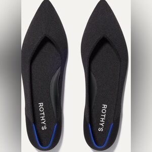 Rothy's “The Point” Black Flats